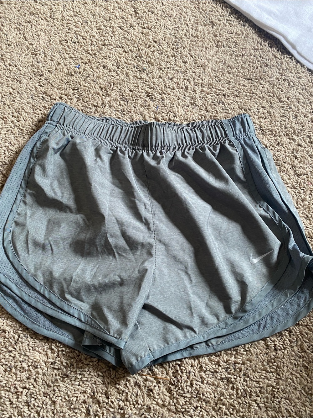 Nike Women's Light Gray Athletic Shorts
